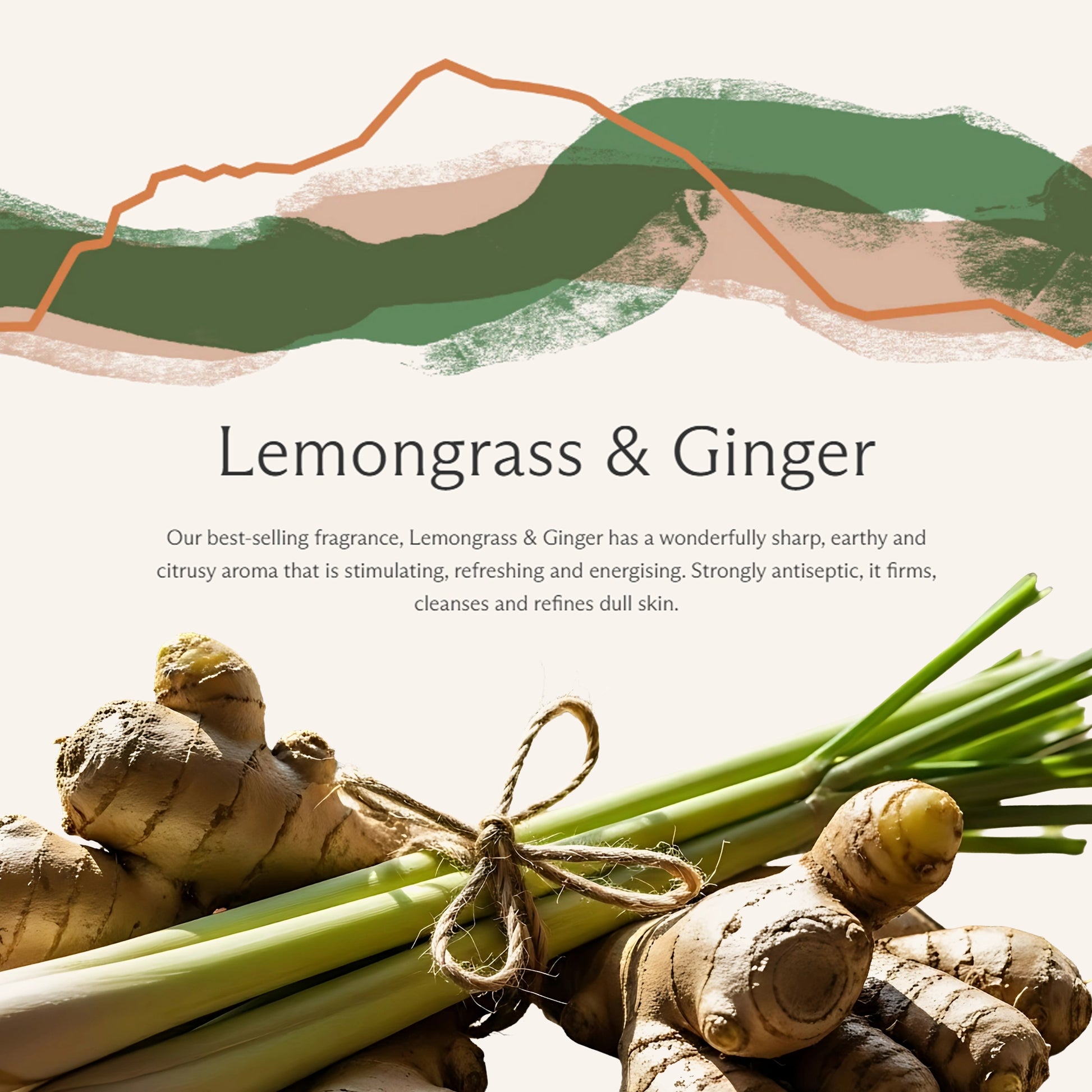 Lemongrass and ginger text