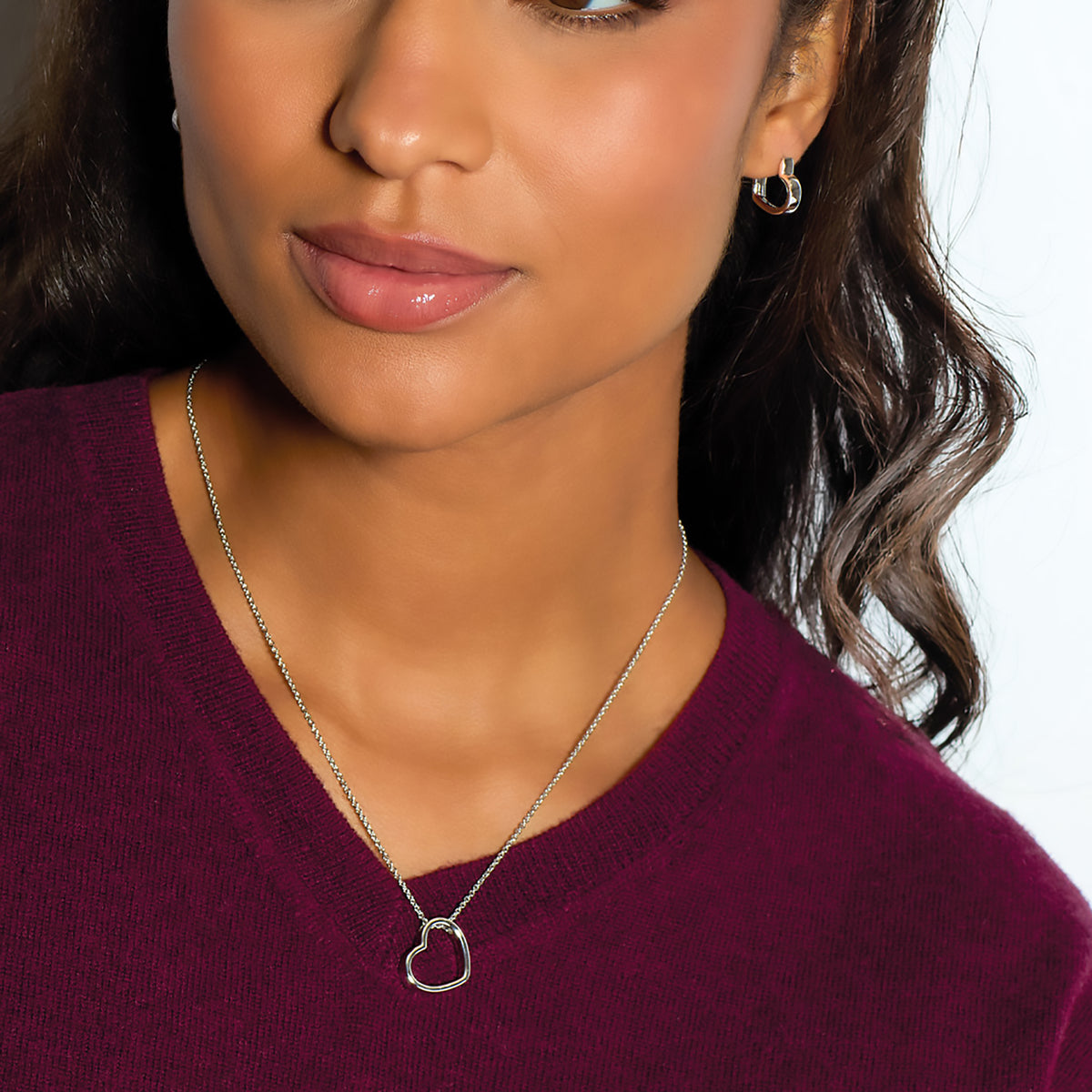 Love Heart Outline | Necklace
