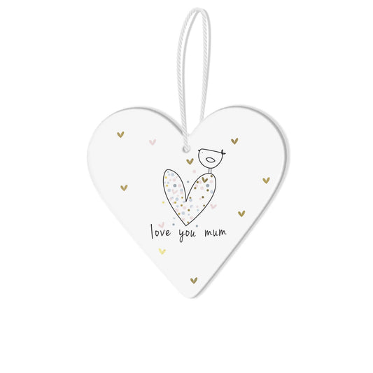 Hanging Heart Decoration | Love You Mum