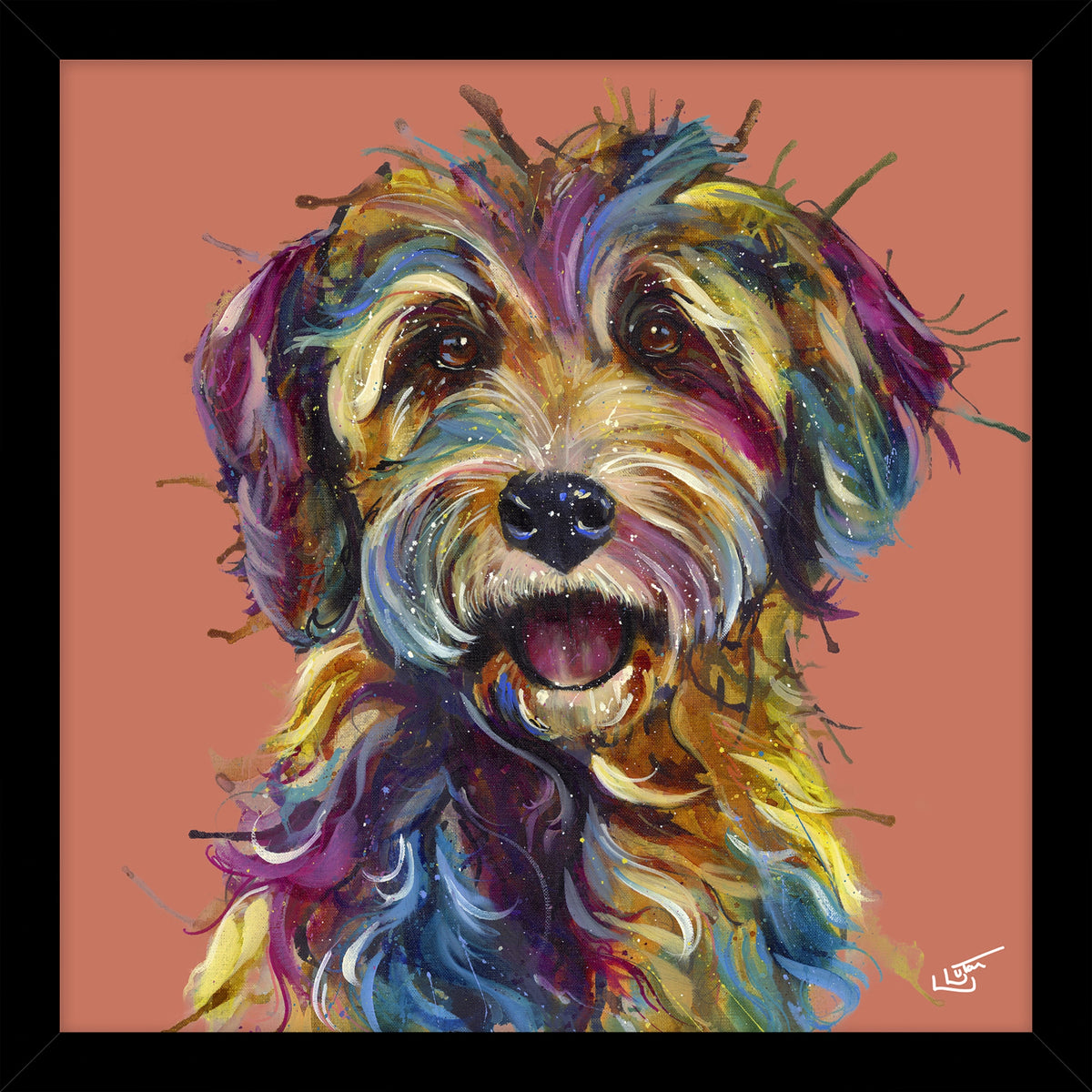 Luna | Small Framed Print by Louise Luton