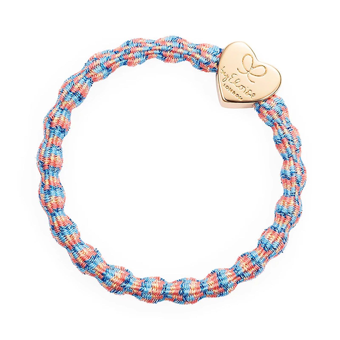 Gold Heart Bubble Hair Band | Metallic Coral Reef