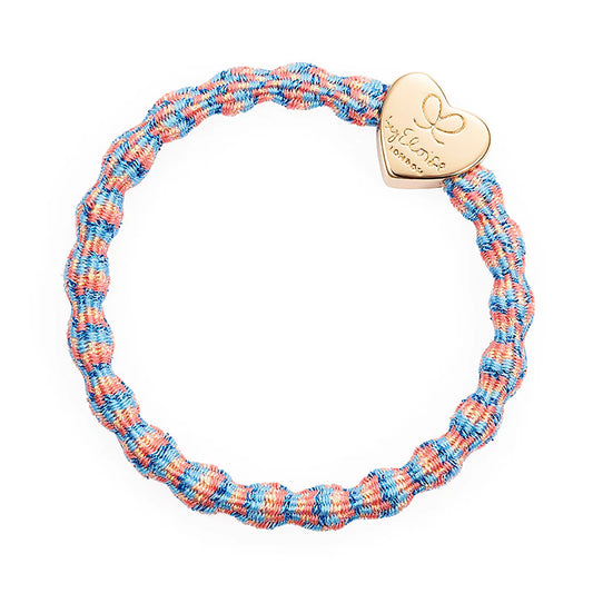 Gold Heart Bubble Hair Band | Metallic Coral Reef