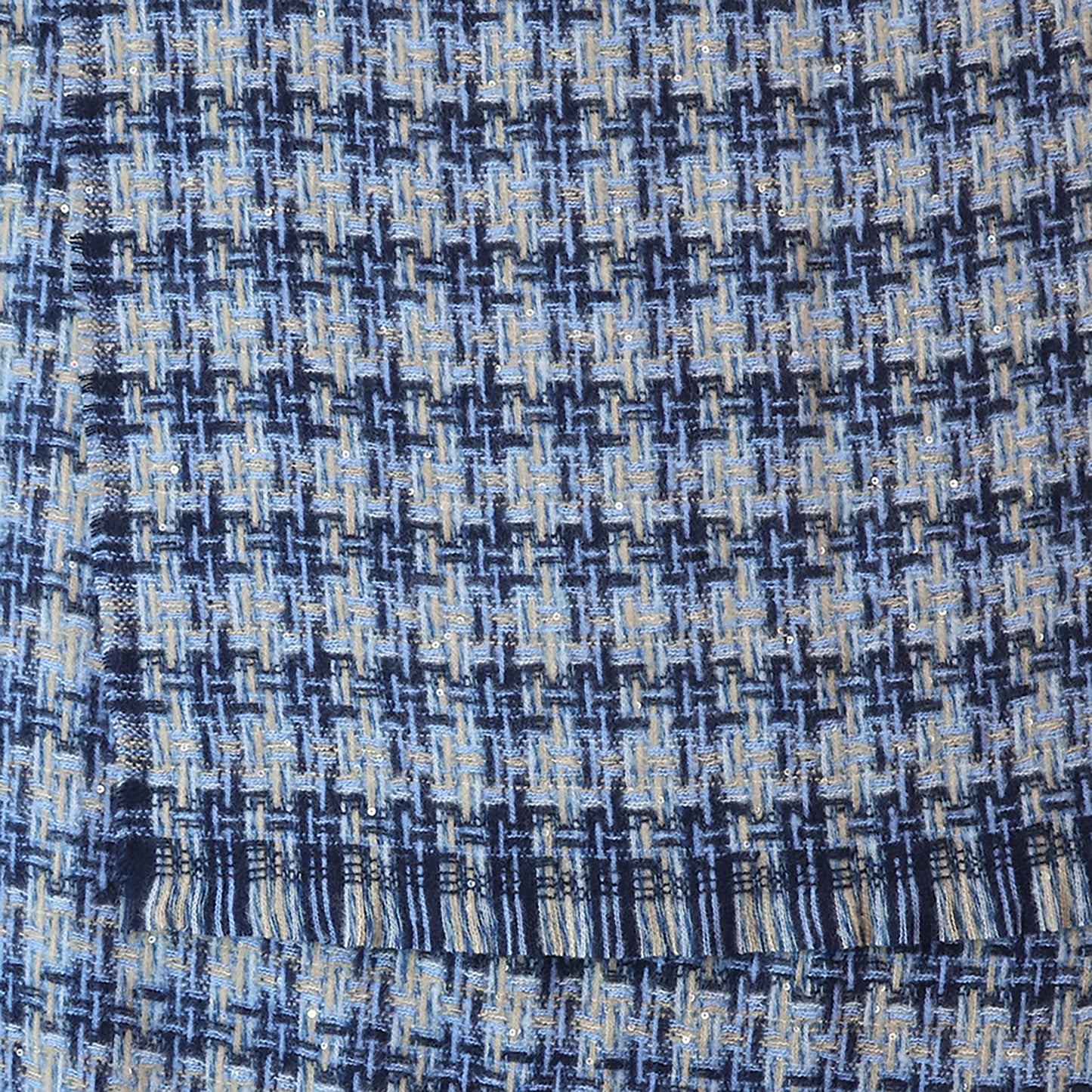 Mia Chain Weave Scarf | Navy