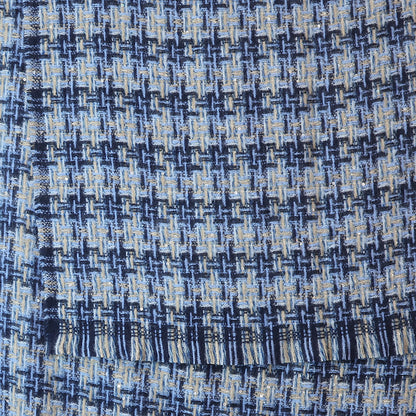 Mia Chain Weave Scarf | Navy