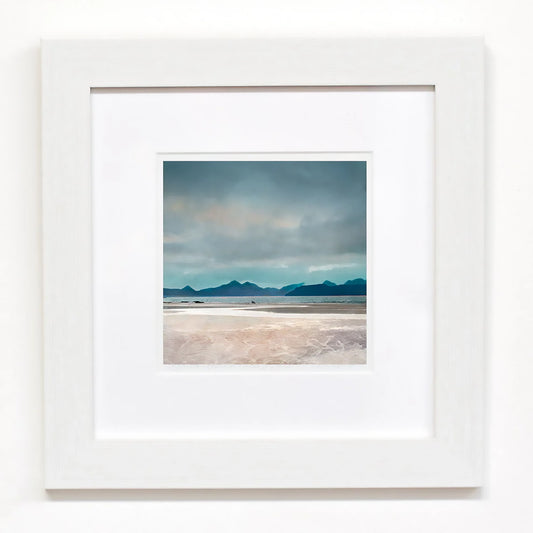 Mini Framed Print | A Walk on the Beach Skye from Applecross