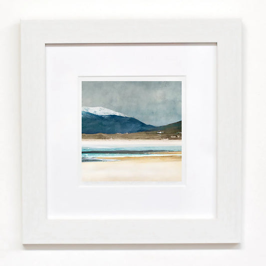 Mini Framed Print | Winter Luskentyre Isle Of Harris