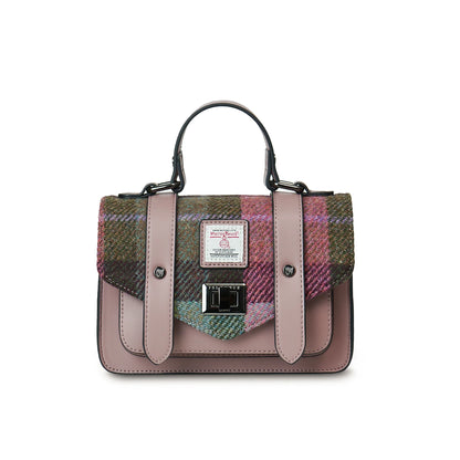 Tartan Mini Satchel | Pink & Green
