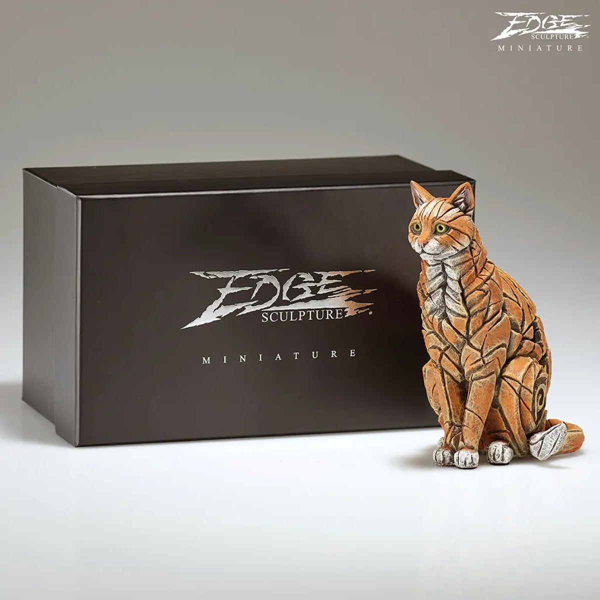 Miniature Ginger Cat Figure | Sculpture