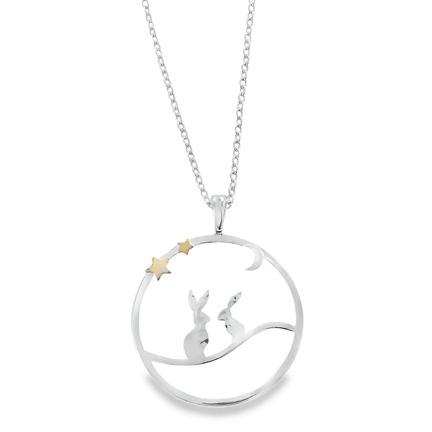 Moonlit Hares | Pendant