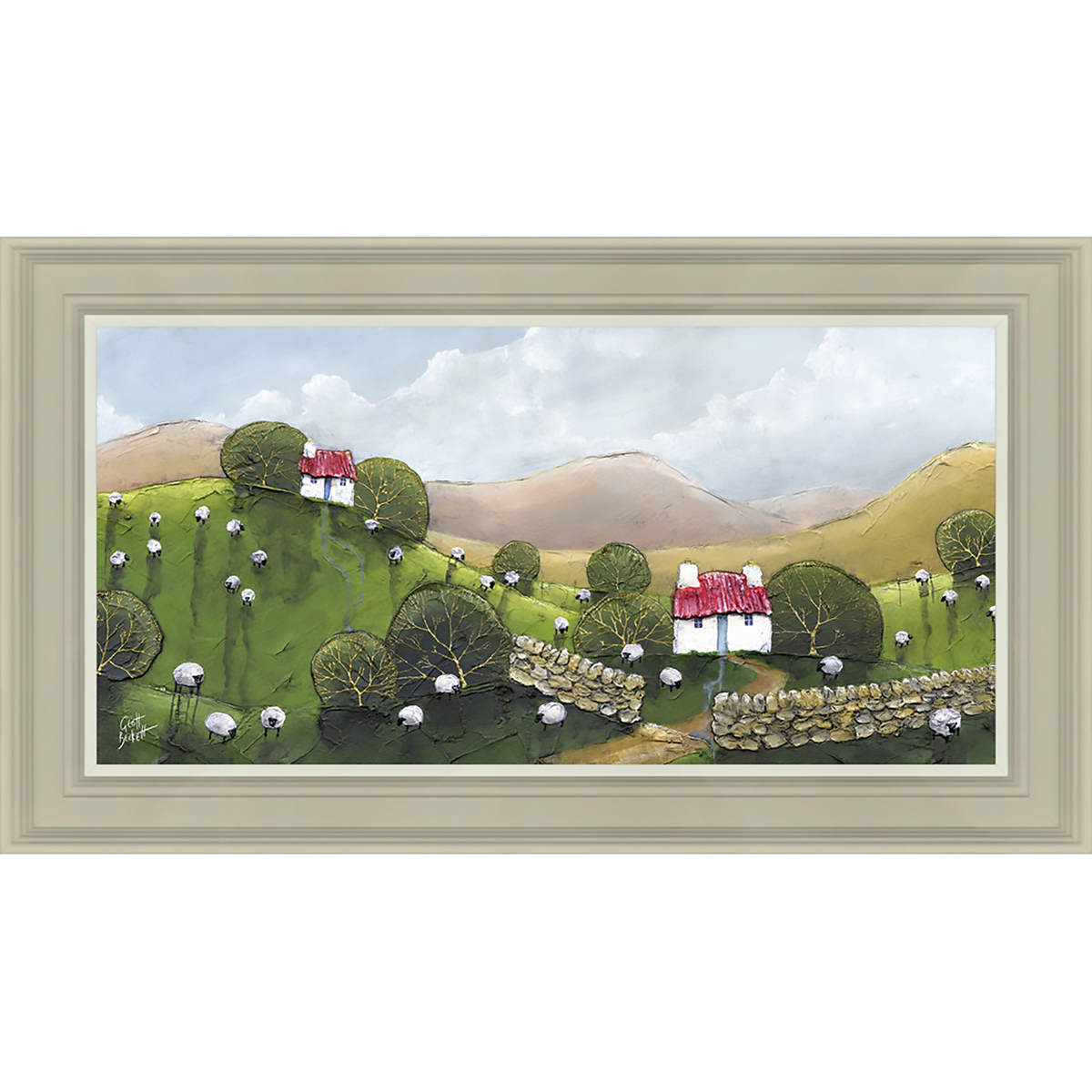 Neighbourhood Crofts | Framed Print by Geoff Beckett