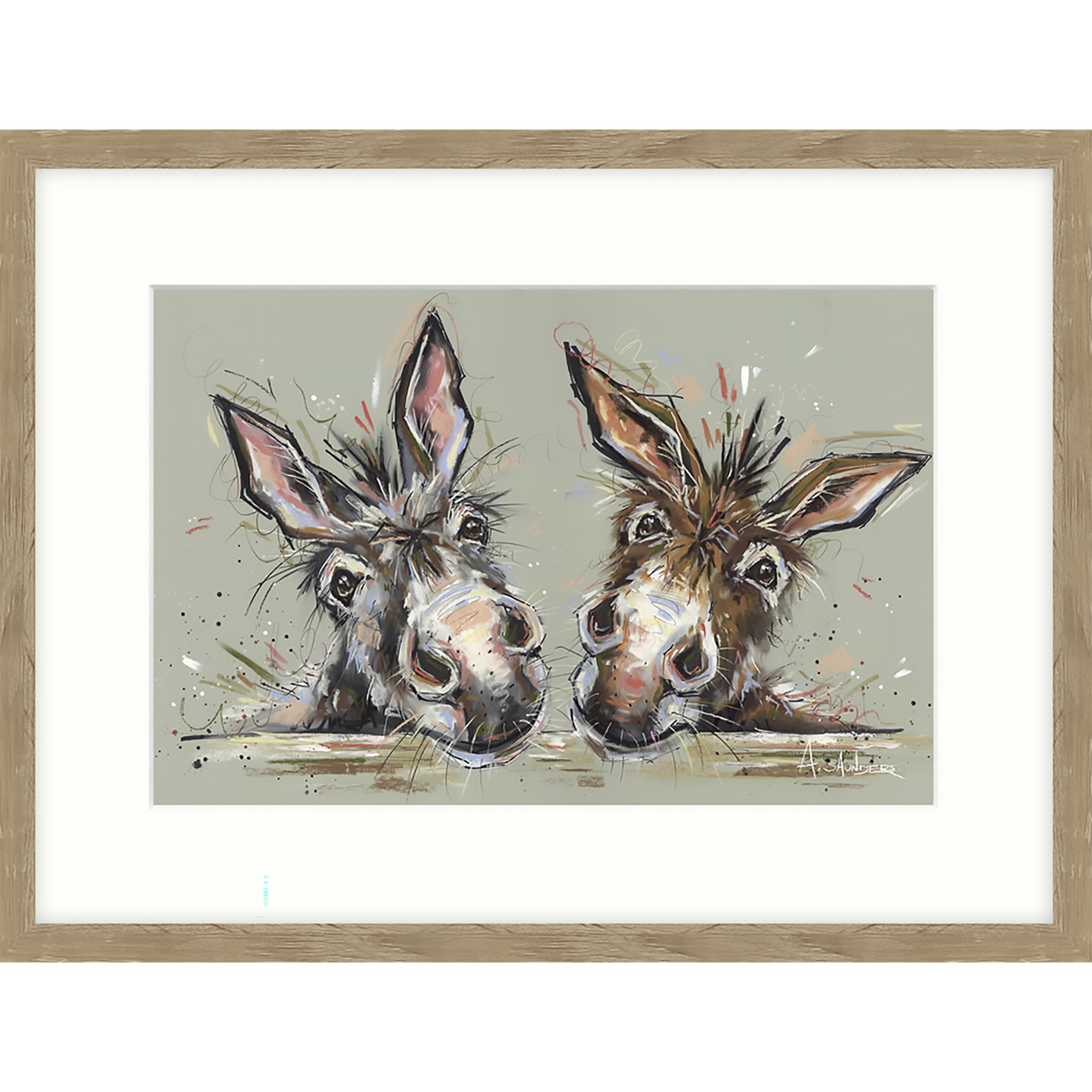 Nosey Fellows | Framed Print by Ashley Saunders