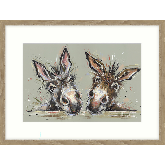Nosey Fellows | Framed Print by Ashley Saunders