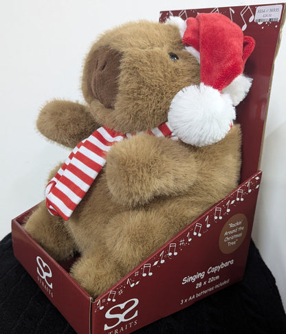 Christmas Singing Plush | Christmas Capybara
