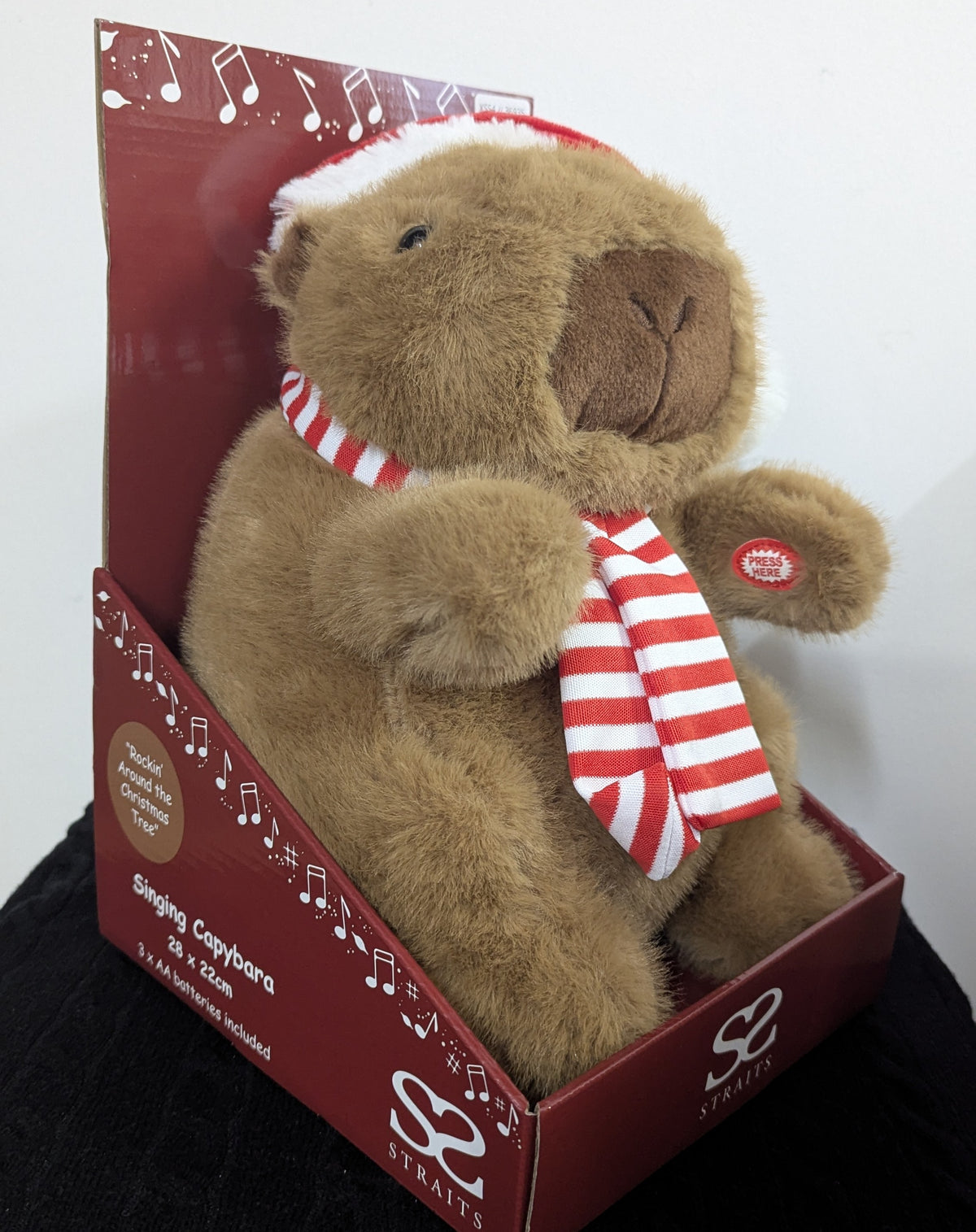 Christmas Singing Plush | Christmas Capybara