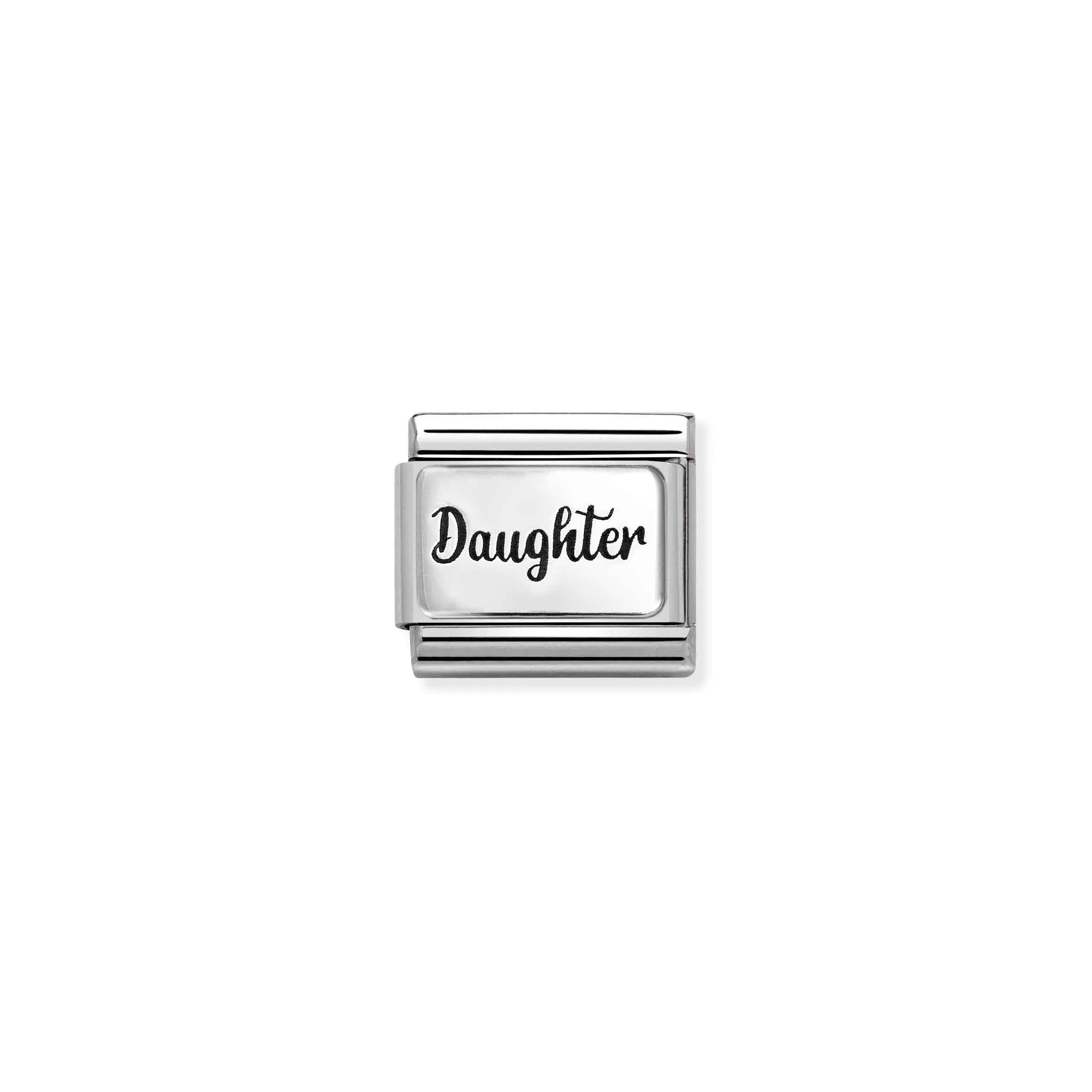 Starter Bracelet | Silver Daughter Plaque Charm