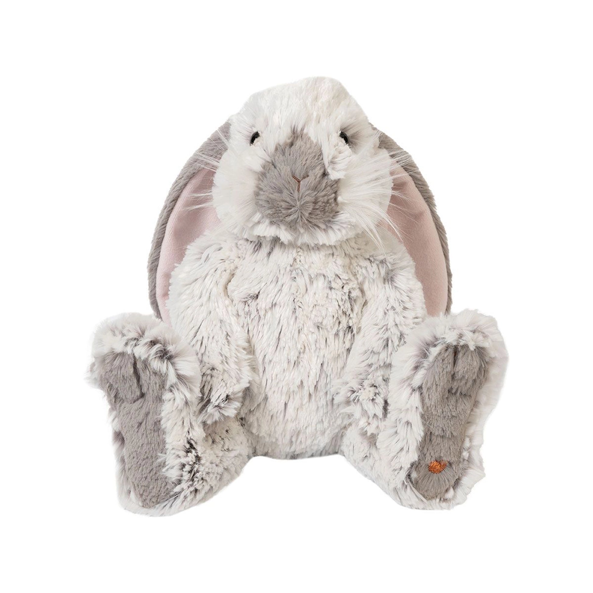 Stuffed rabbit plush toy with the Wrendale emblem embroidered on its foot