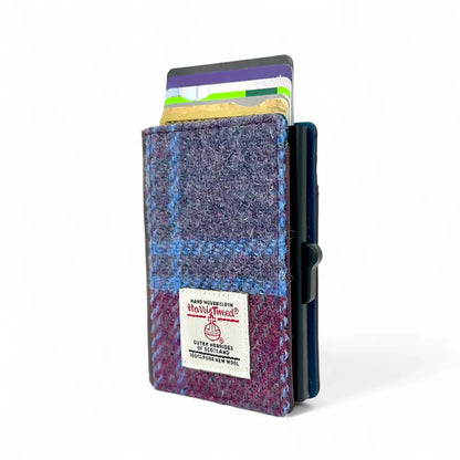 Harris Tweed Pop Up Card Wallet | Pastel Pink Check