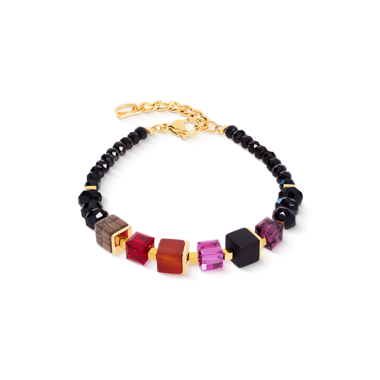 Precious Berry Gold Cube Mix | Bracelet