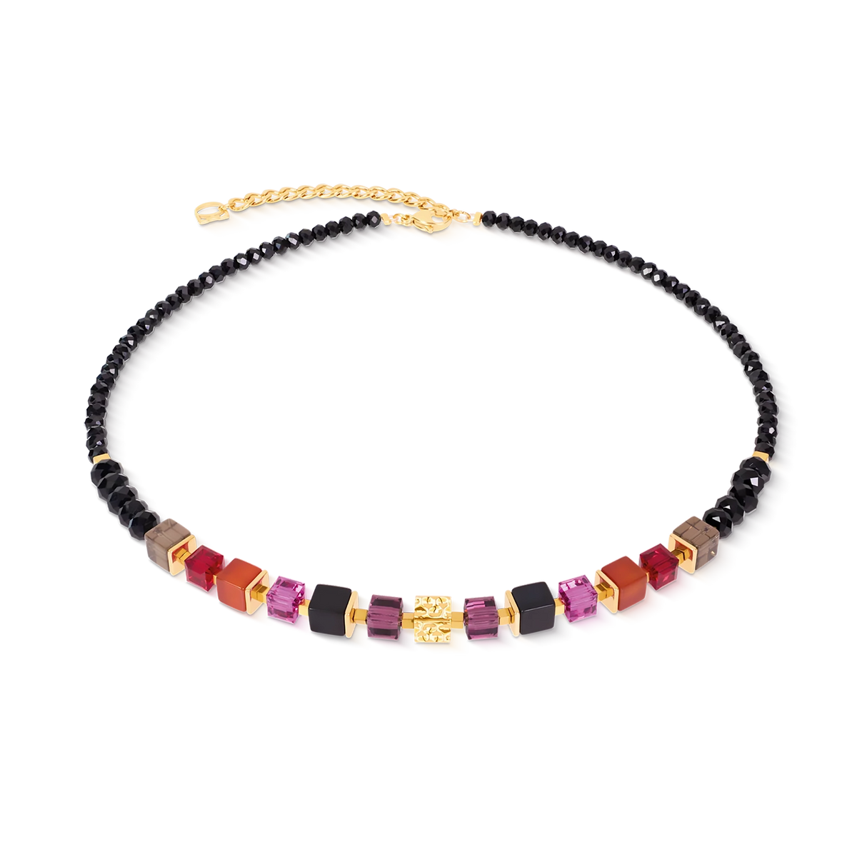Precious Berry Gold Cube Mix | Necklace