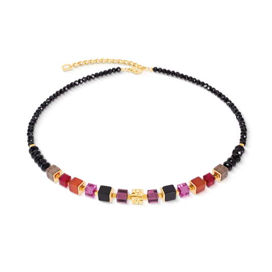 Precious Berry Gold Cube Mix | Necklace