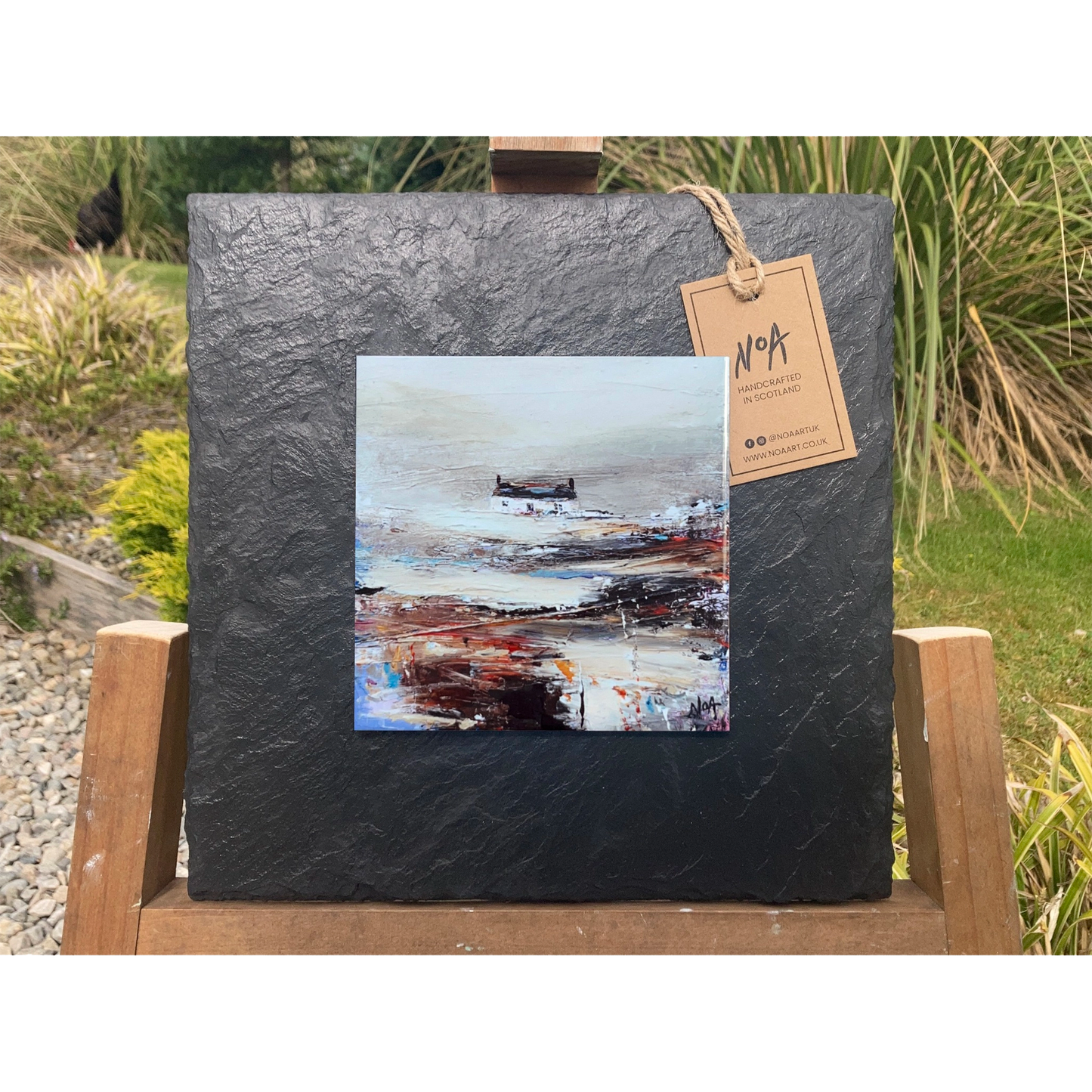 Rolling Fog | Large Slate Mounted Wall Art