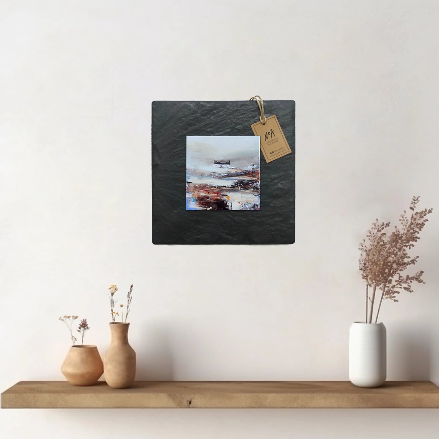 Rolling Fog | Large Slate Mounted Wall Art