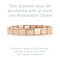 A rose gold coloured Nomination Italy starter bracelet with purchase notice