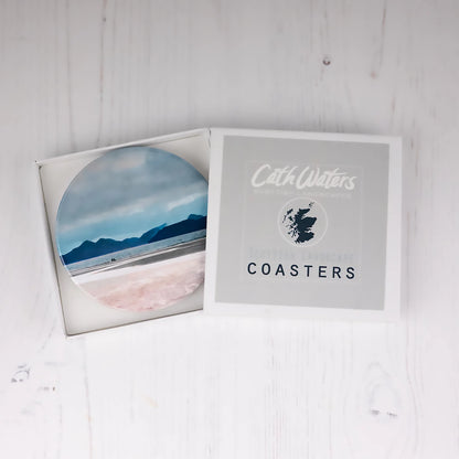 Ceramic Coaster | A Walk on the Beach Skye from Applecross