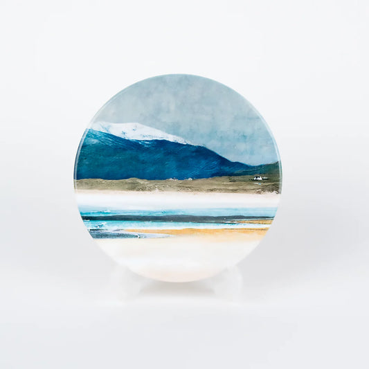 Ceramic Coaster | Winter Luskentyre Isle of Harris