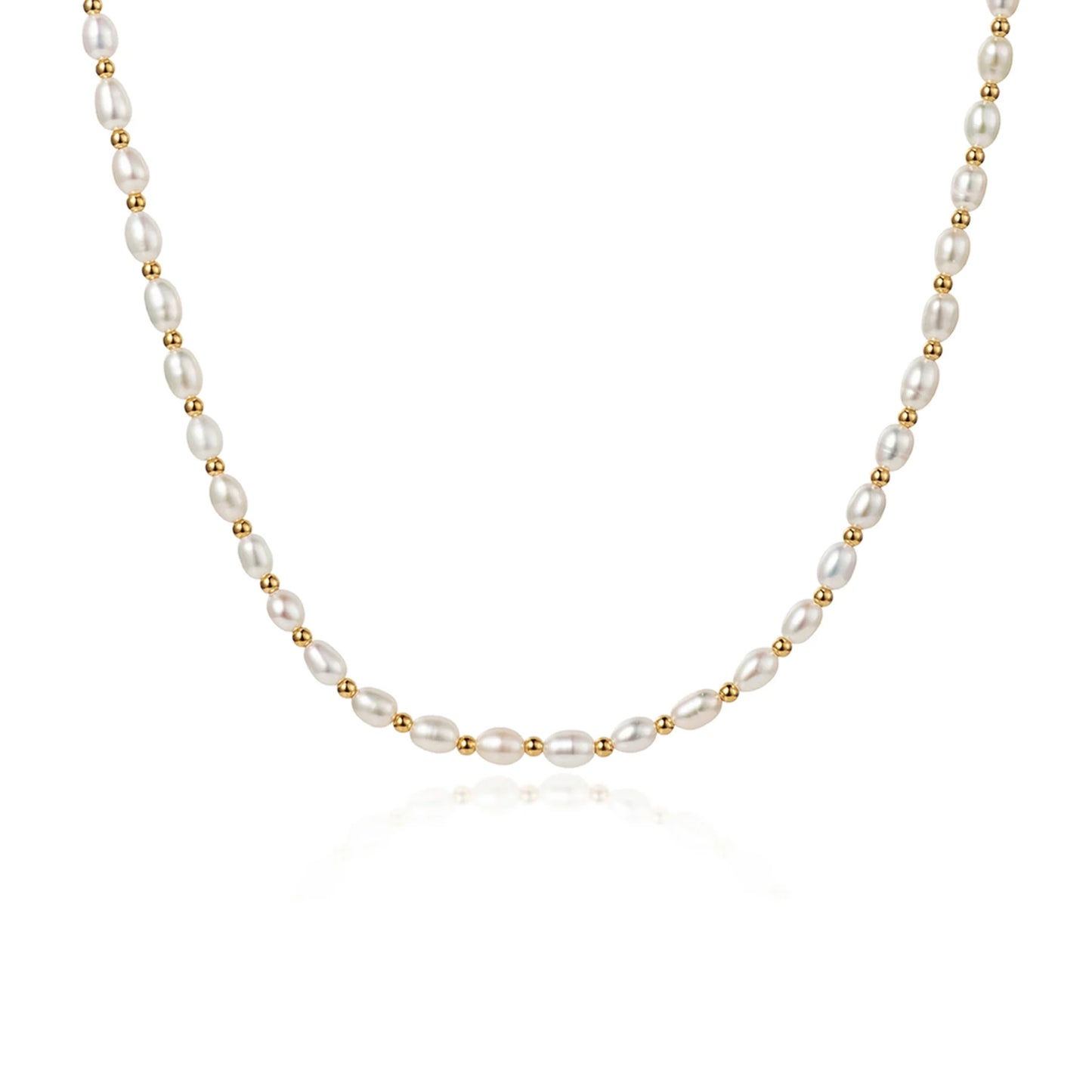 Seed Pearl Gold Choker | Necklace