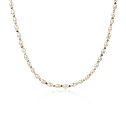 Seed Pearl Gold Choker | Necklace
