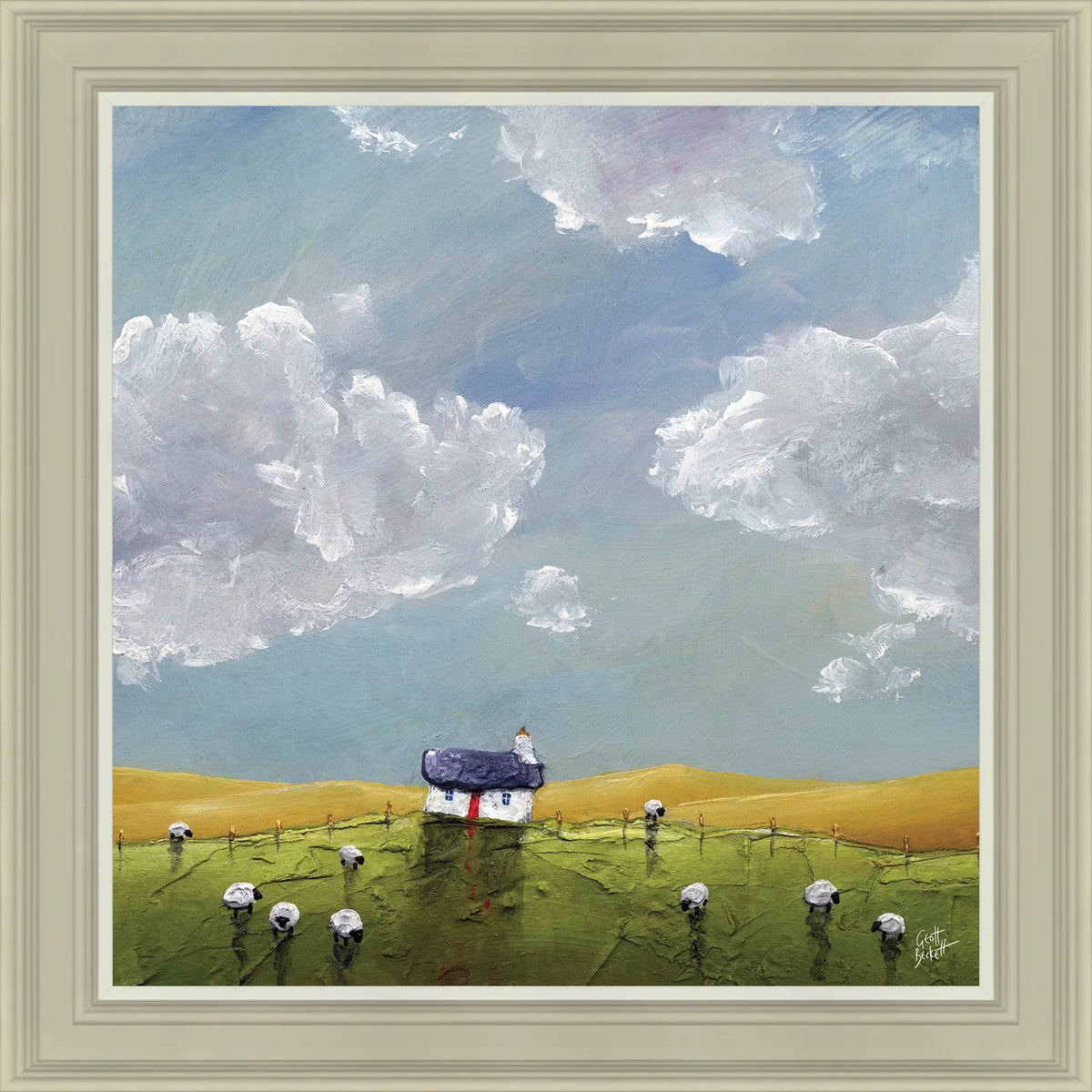 Sheep Watcher | Framed Print by Geoff Beckett