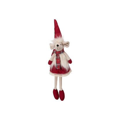 Christmas Decorations | Sitting Mouse 2 Assorted
