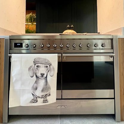 Tea Towel | Sidney Sausage Dog