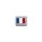 Nomination charm link featuring the French flag with blue, red and white enamel