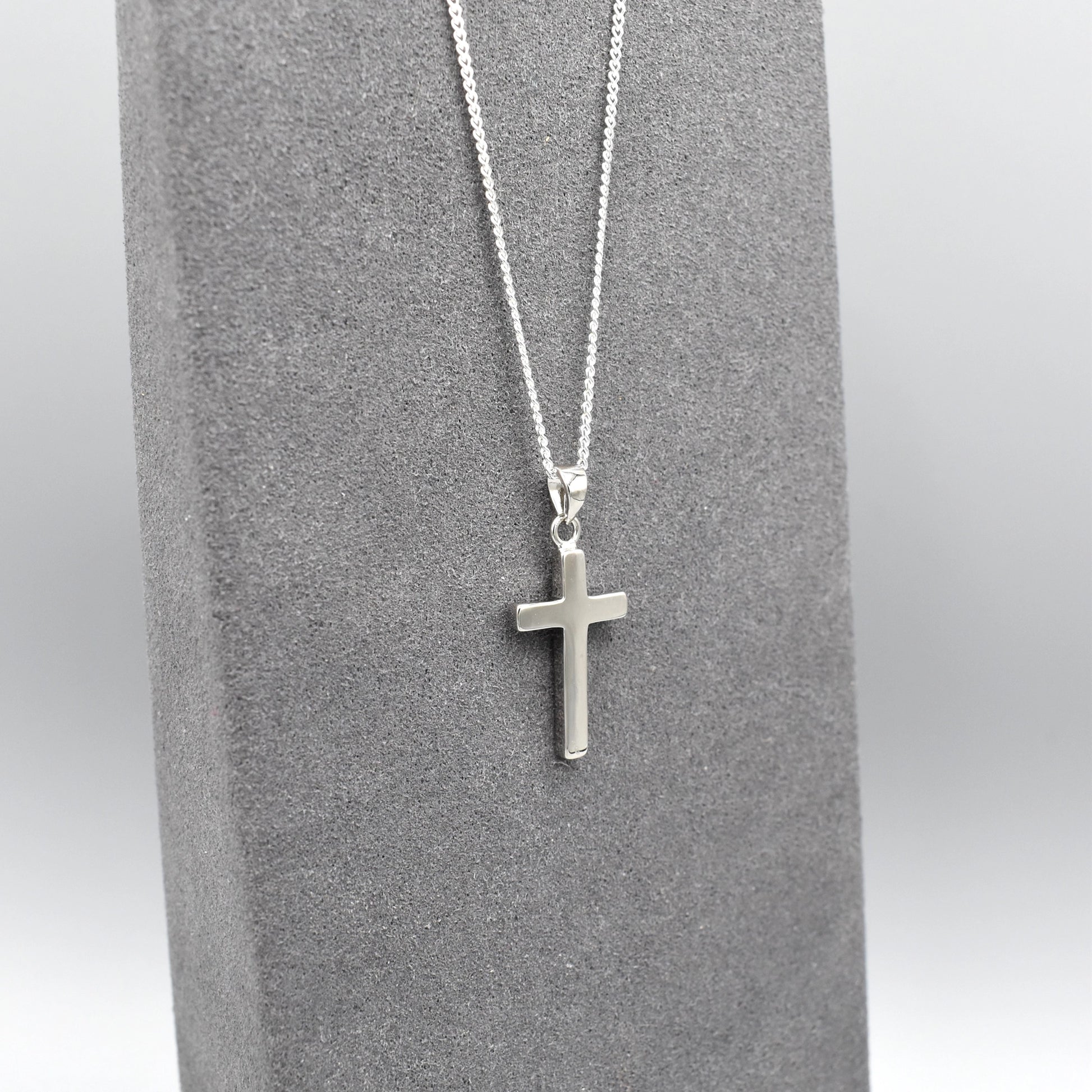 J Silver Simple Cross Pendant Juniper Aberdeen
