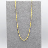 A simple gold chain necklace