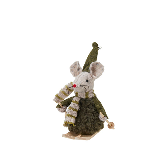 Christmas Decorations | Mice on Skis 2 Assorted