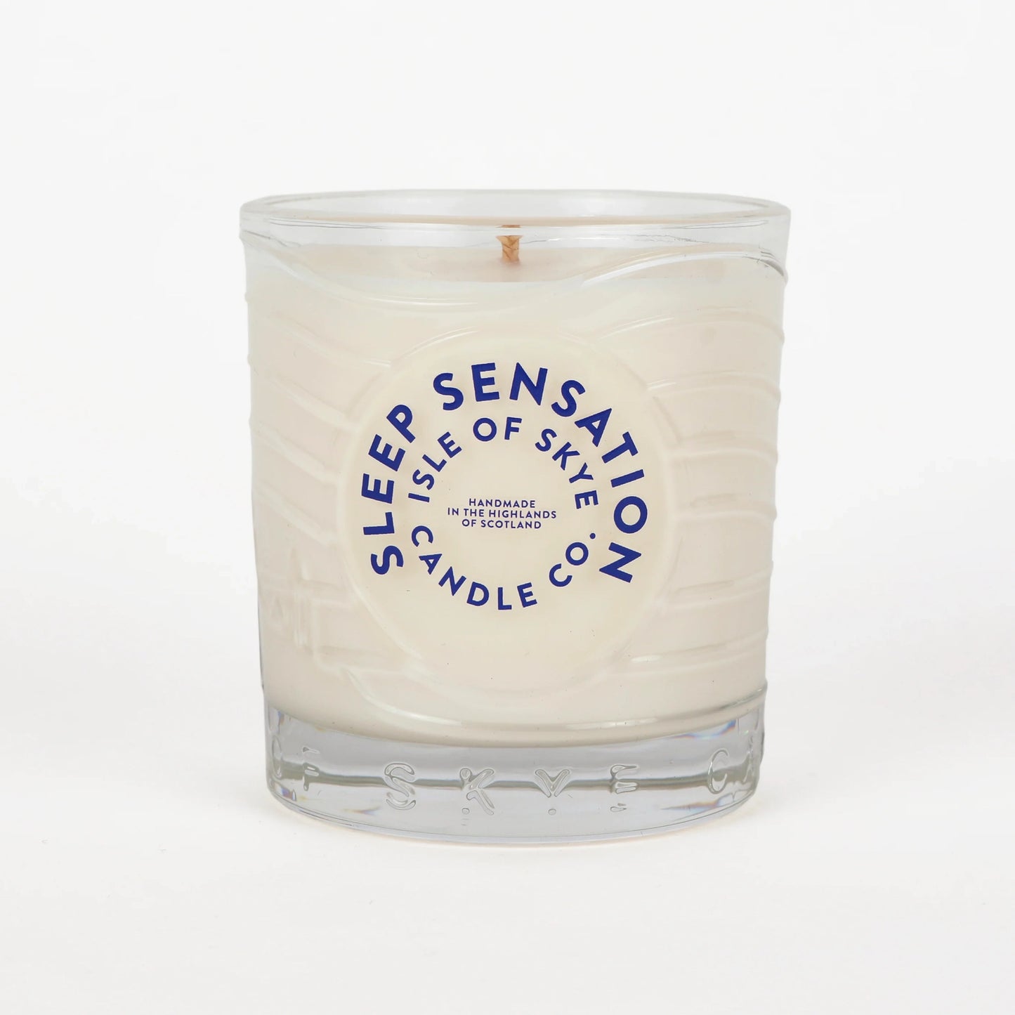 Sleep sensation scented candle in glass tumbler