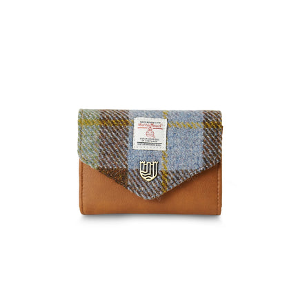 Tartan Small Clasp Purse | Chestnut & Blue