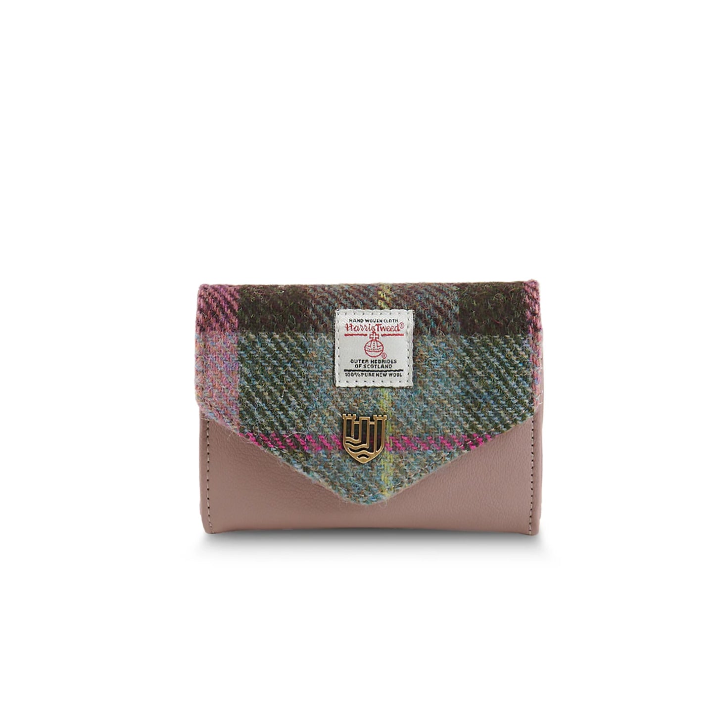 Tartan Small Clasp Purse | Pink & Green