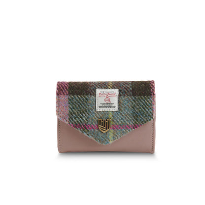 Tartan Small Clasp Purse | Pink & Green