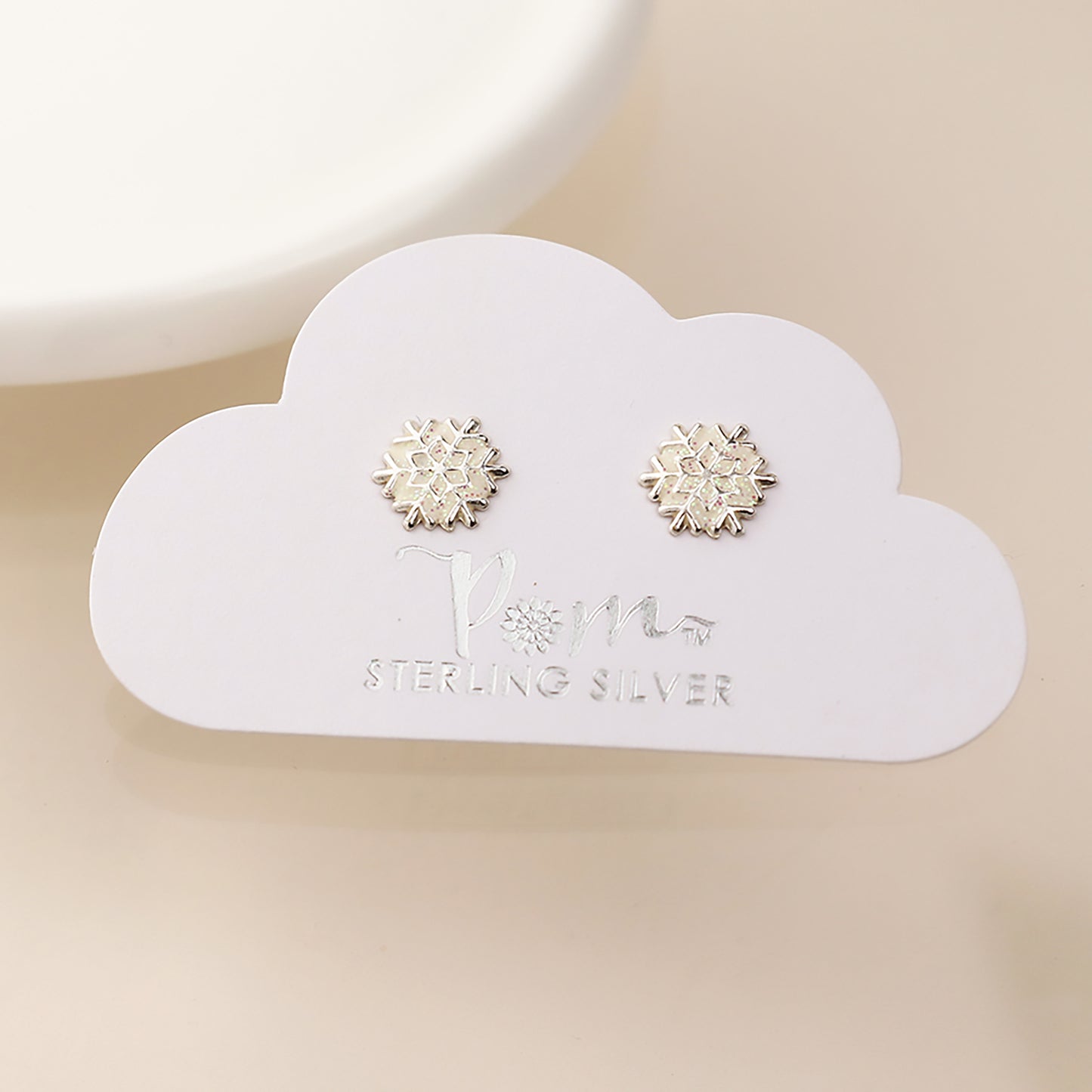 Xmas Snowflake Enamel | Studs