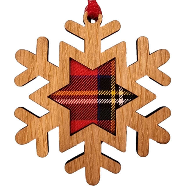 Tree Decoration | Tartan Snowflake