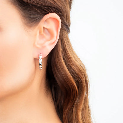 Soft Cube Circle Glow Hoop | Earrings
