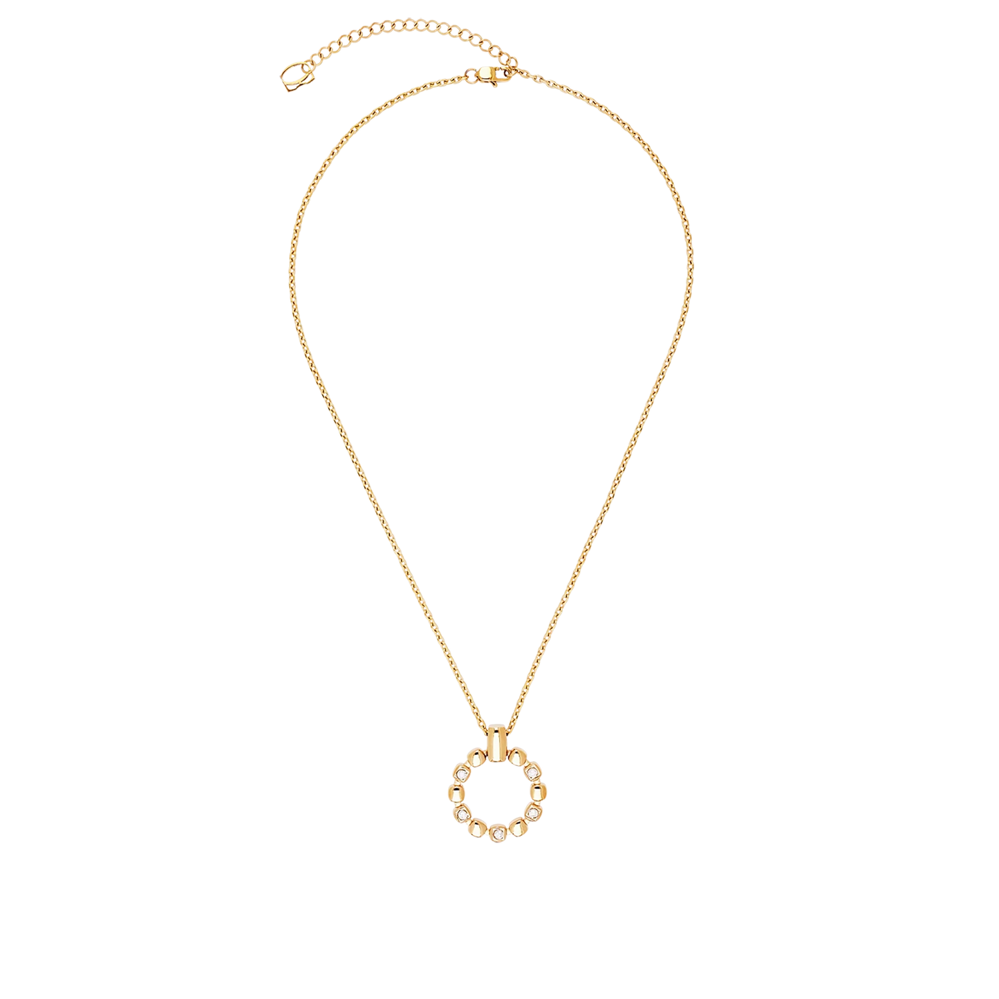 Soft Cube Circle Glow Large Gold | Necklace