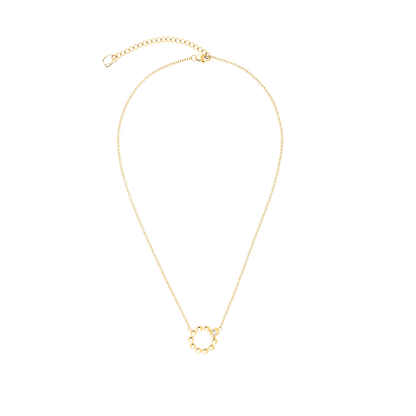 Soft Cube Circle Glow Small Gold | Necklace