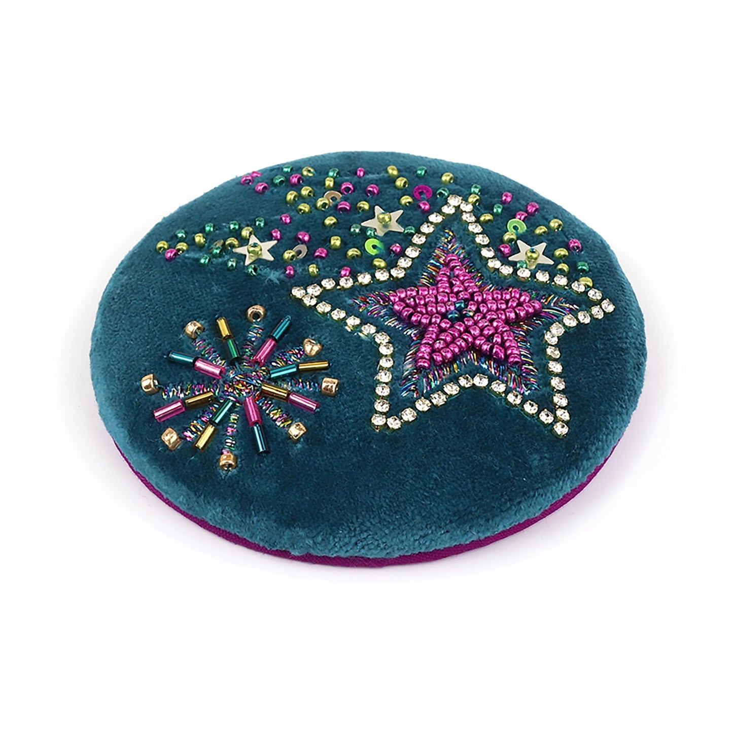 Embroidered Compact Mirror | Starburst