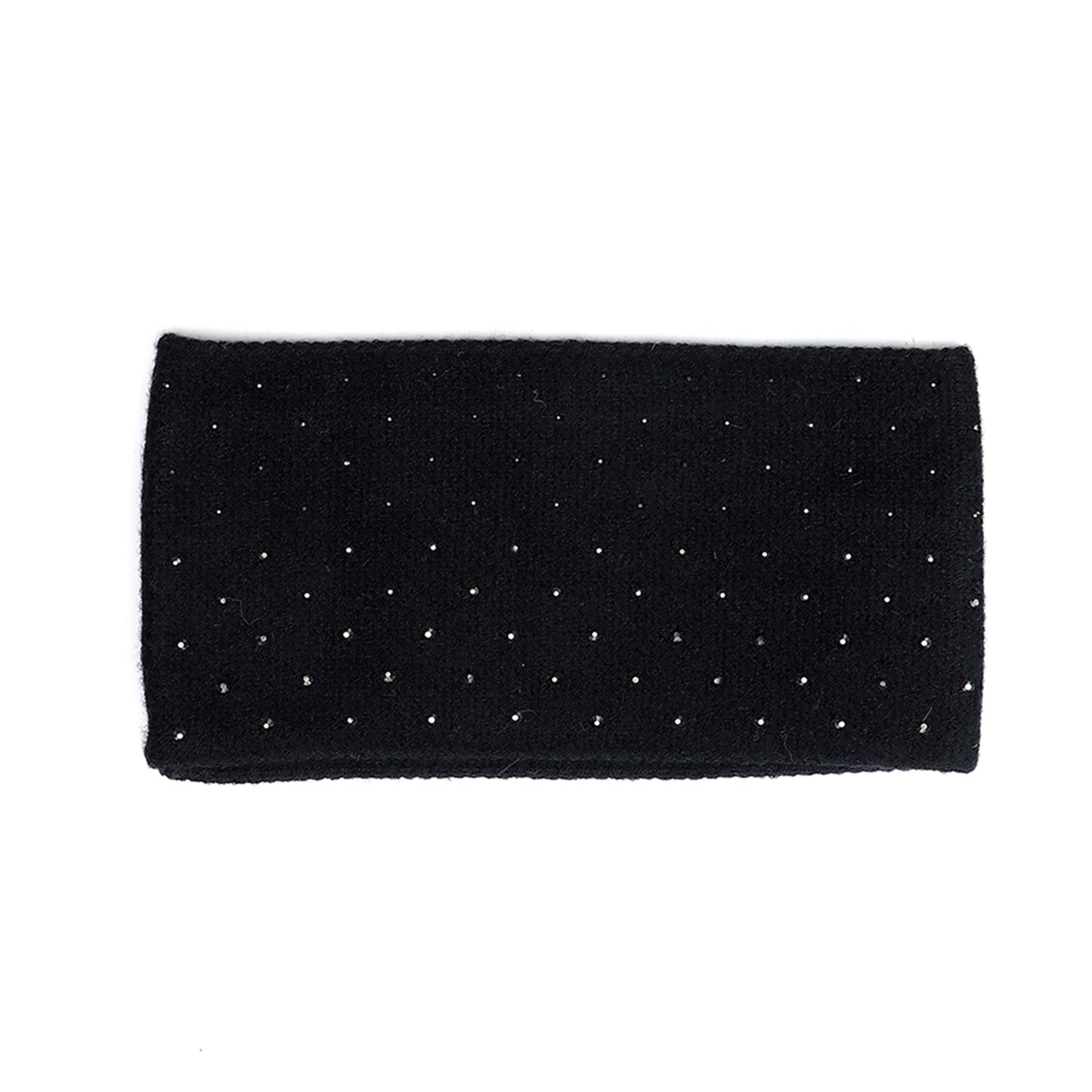 A studded black knitted headband