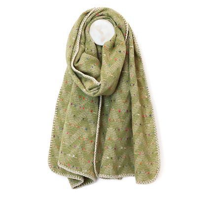 Tara Chevron Scarf | Pistachio
